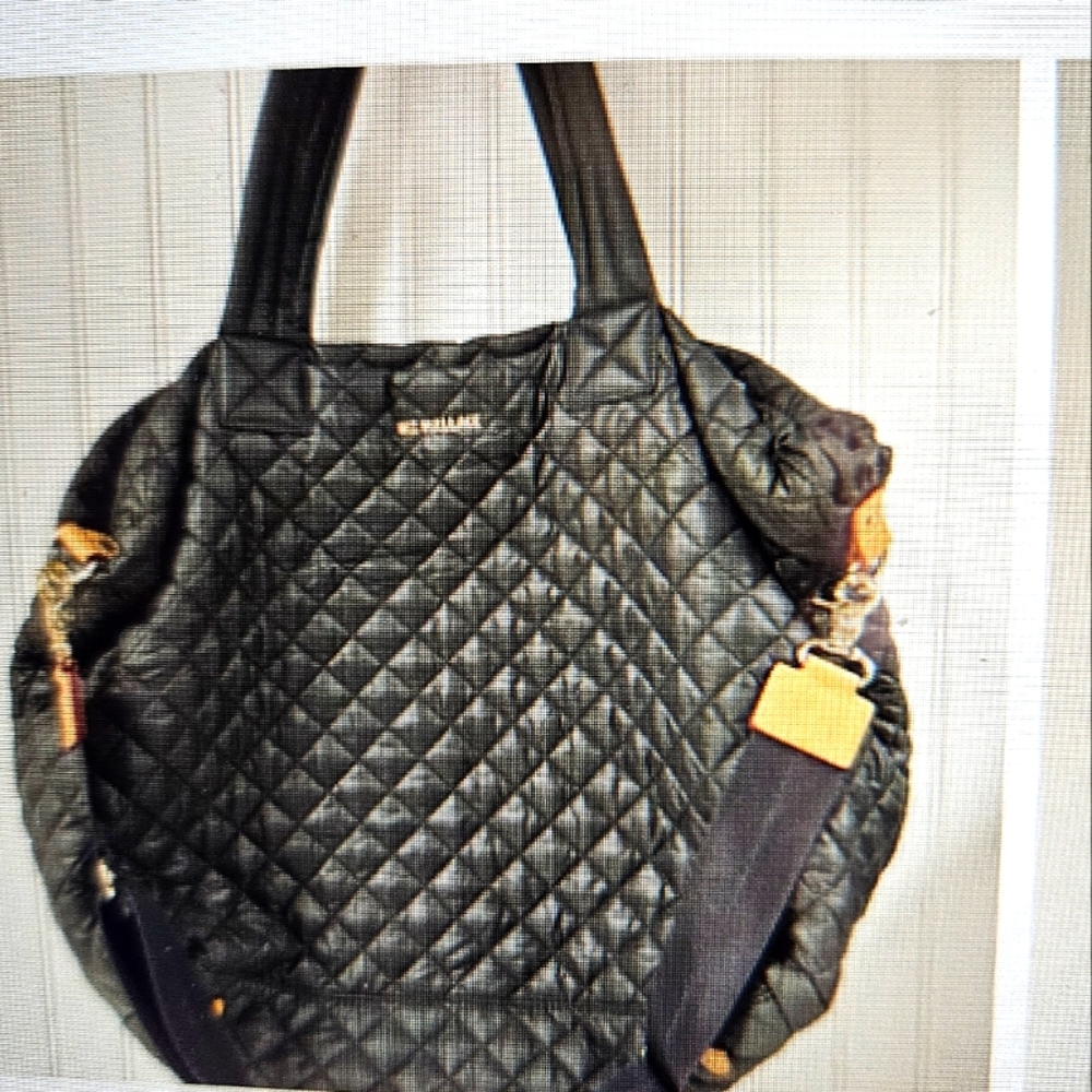 MZ Wallace Grey Quilted Tote